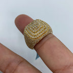 14K Gold Rounded Square Diamond Ring - additional product view 5