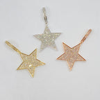 14K Gold World Star Diamond Pendant - additional product view 8