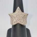 10K Gold/14K Halo Star Diamond Ring - additional product view 7