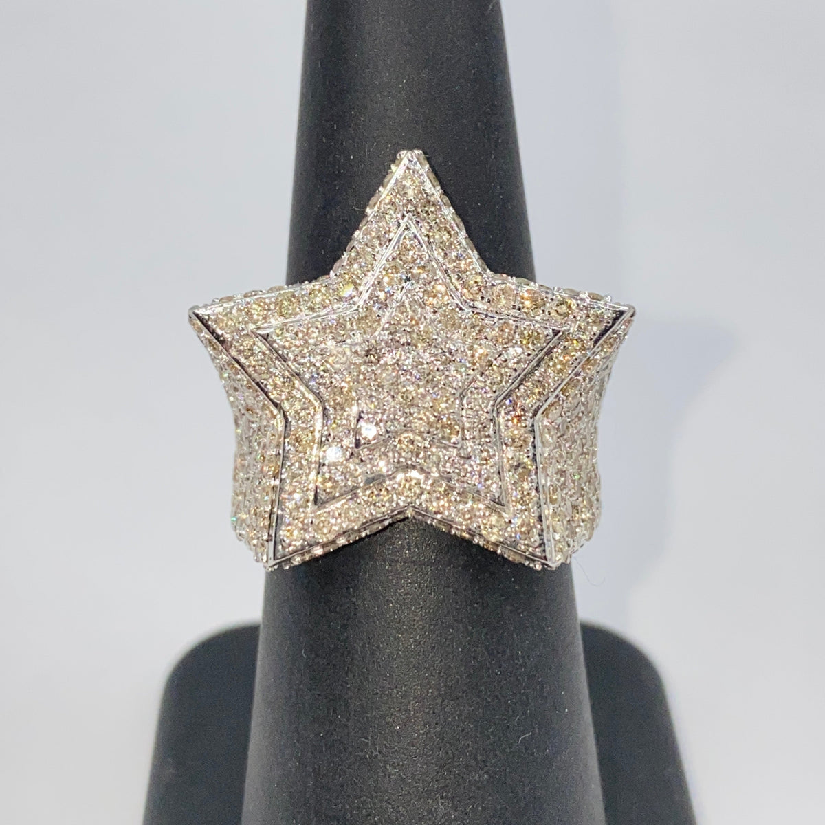 10K Gold/14K Halo Star Diamond Ring - additional product view 7