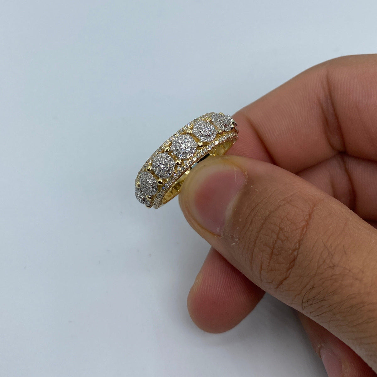 14K Gold Small Flower Diamond Ring - additional product view 2