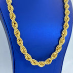 14K Gold 12mm Bold Rope Chain 26 in - additional product view 3