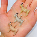 14K Gold Goat Diamond Pendant - additional product view 3