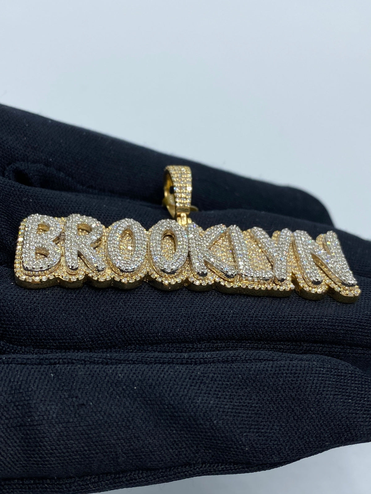 Brooklyn Name Diamond Pendant - additional product view 4