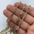 14K Gold 3.8mm Paper Clip Chain 16 in-20 in - additional product view 4