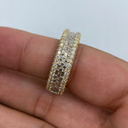 14K Gold Diamond Baguette Center Ring - additional product view 5