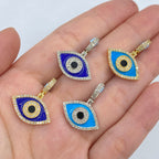 14K Gold Evil Eye Diamond Pendant - additional product view 2