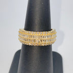 14K Gold 8.2mm Diamond Baguette Ring Band - additional product view 7
