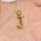 10K Gold Cursive J Initial Diamond Pendant - additional product view 2