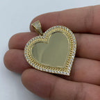 10K Gold Heart Picture Photo Pendant - additional product view 2