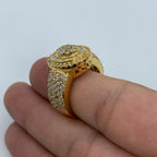 14K Gold Yellow Oval Diamond Baguette Ring - additional product view 6