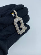 Initial Q Baguette Diamond Pendant - additional product view 4