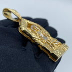 14K Gold Saint Lazarus in the House Pendant - additional product view 3