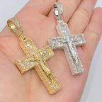 14K Gold Sunday Cross Diamond Pendant - additional product view 7