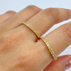 14K Gold Pave Stacking Diamond Ring - additional product view 4