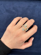 14K Gold Heart Butterfly Diamond Ring - additional product view 7