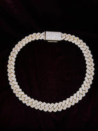 14K Gold 20mm Iced Out Miami Cuban Link Diamond Chain - additional product view 2