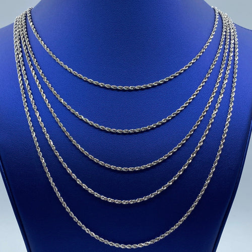10K 2.8mm Rope Chain in Gold 16–24 in - additional product view 2