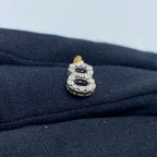 14K Gold Number 8 Diamond Pendant - additional product view 4