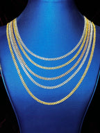 10K Gold 4mm Cuban Link Diamond Chain 16–24 in - additional product view 2
