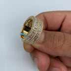 14K Gold Double Stroke Diamond Baguette Ring - additional product view 7