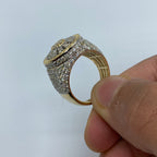 14K Gold Circle Web Diamond Ring - additional product view 4