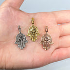 14K Gold Hamsa Diamond Pendant - additional product view 8