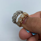 14K Gold Space Flower Diamond Ring 1.8 Ct - additional product view 7