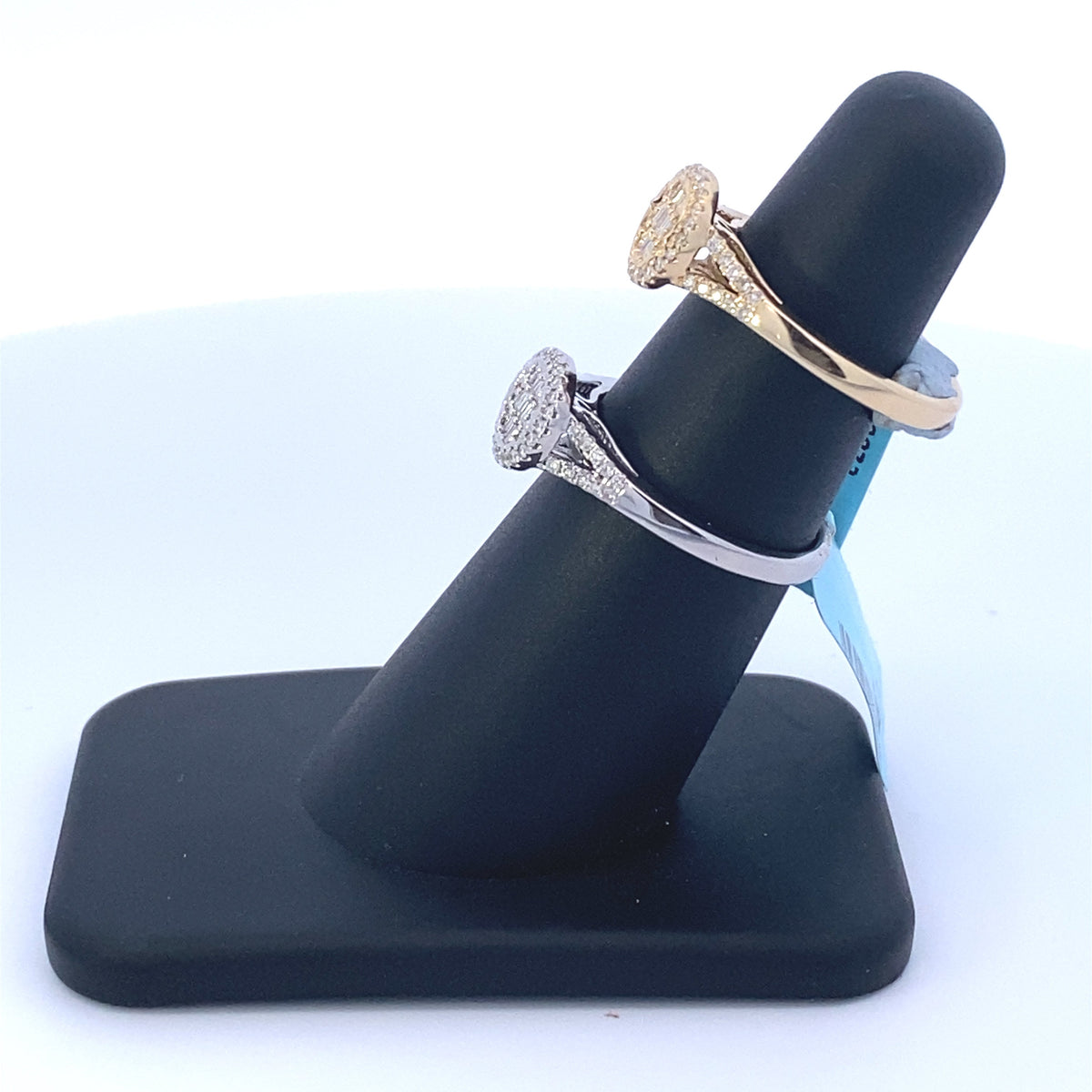 14K Gold Circle Baguette Diamond Ring - additional product view 4