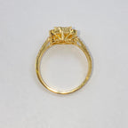 14K Gold Rare Heart Halo Diamond Ring - additional product view 10