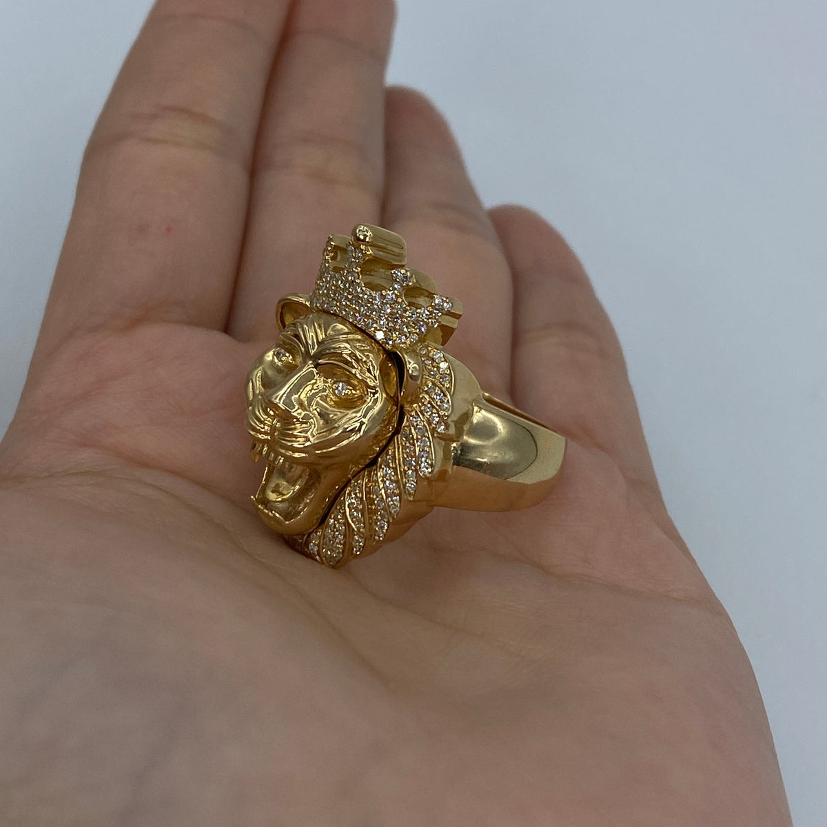 14K Gold King of the Jungle Diamond Ring - additional product view 6