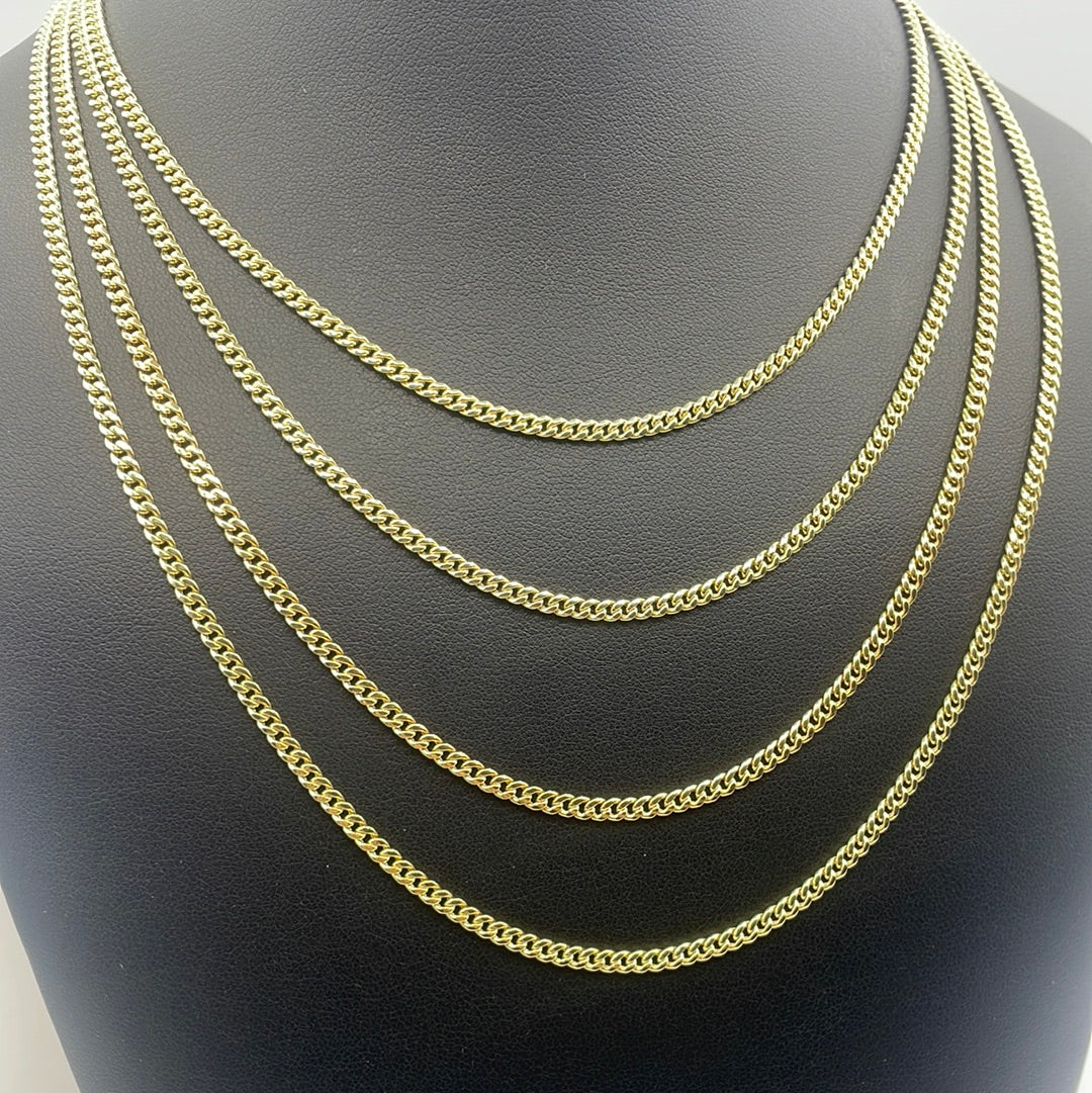 10K 3mm Miami Cuban Link Gold Chain 16–24 in - additional product view 6