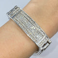 14K Gold Watch Strap Square Cut Diamond Bracelet 8 in - main product photo