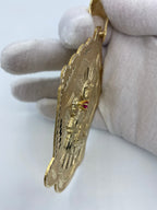 10K Gold Saint Barbara Pendant - 4.75 in - additional product view 4