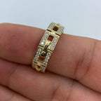 10K Gold Anniversary Link Diamond Band - additional product view 2