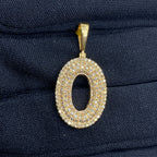 Initial O Bubble Diamond Pendant - additional product view 2