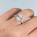 Custom 18K Gold Luxe Joy Oval Diamond Engagement Ring - additional product view 2