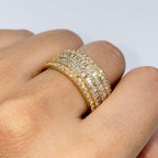 14K Gold Hercules Diamond Baguette Ring - additional product view 4