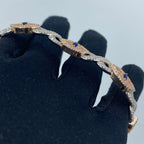14K Gold Diamond Evil Eye Bracelet 8 in - additional product view 5