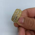 14K Gold Thick Men's Diamond Ring - additional product view 3