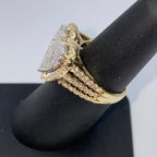 14K Gold Full Heart Diamond Baguette Ring - additional product view 8