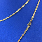 14K Gold 1.5mm Rope Chain 18–20 in - additional product view 3