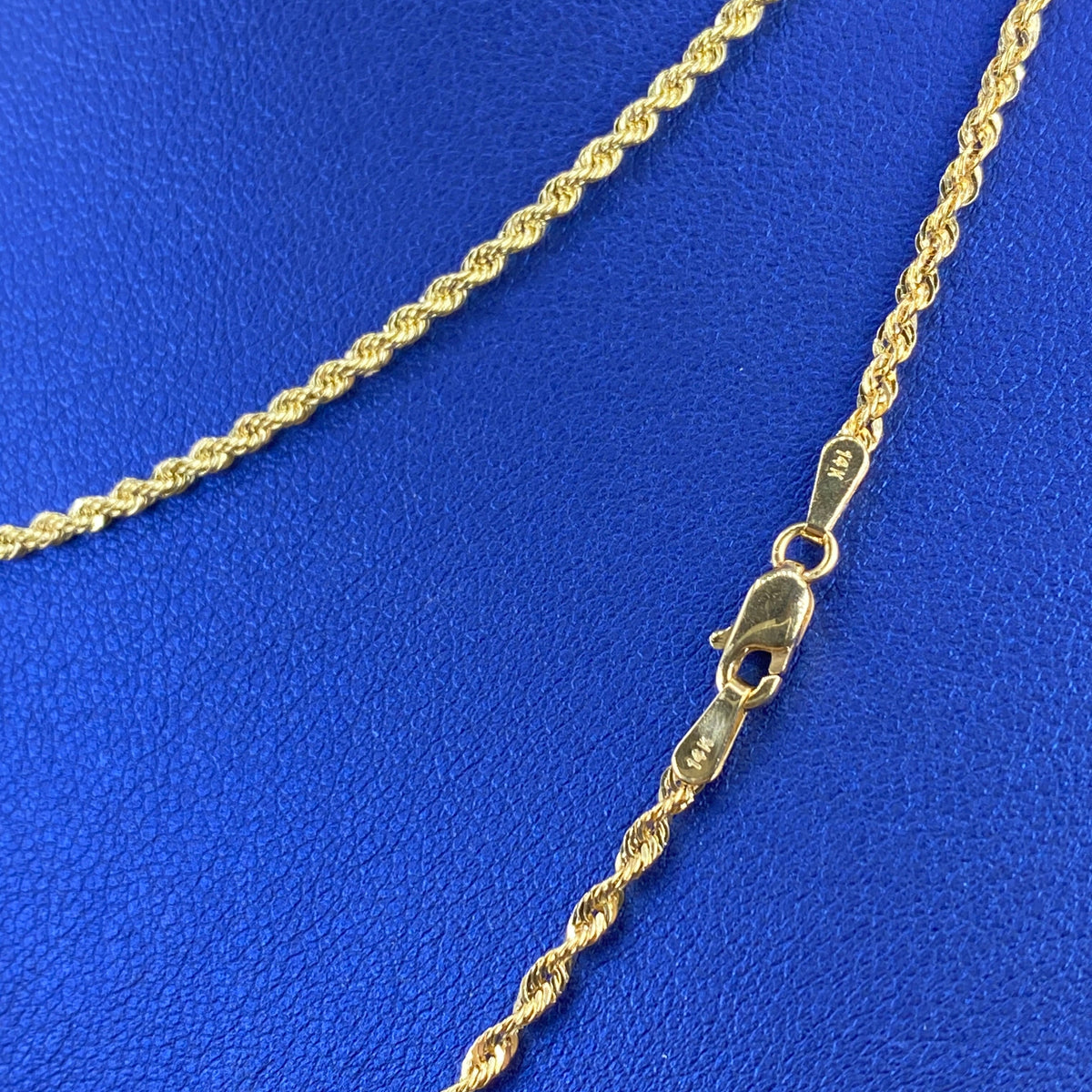 14K Gold 1.5mm Rope Chain 18–20 in - additional product view 3