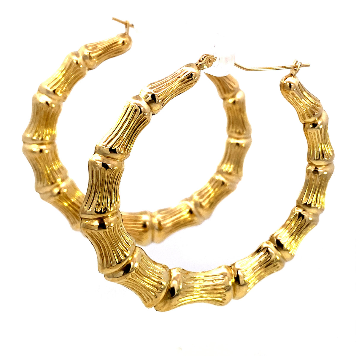 Bamboo Earrings 2.3 in - additional product view 4