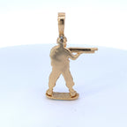 14K Gold Soldier Diamond Pendant - additional product view 3