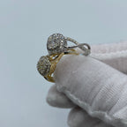 14K Gold Spiral Diamond Engagement Ring - additional product view 3