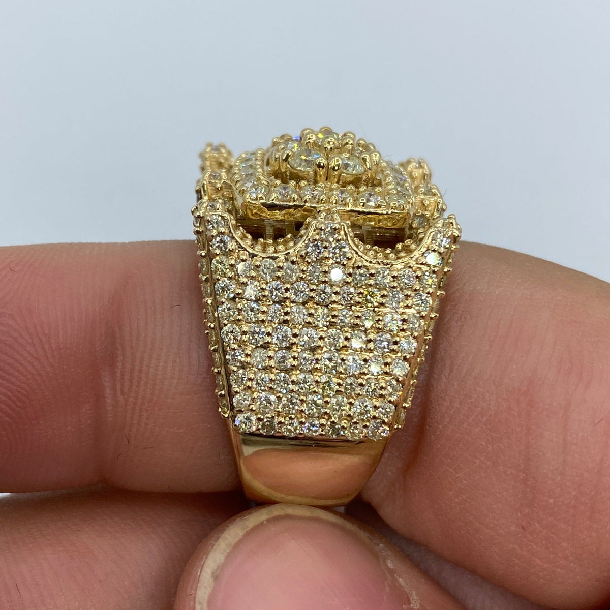 14K Gold Tower Diamond Ring - additional product view 5