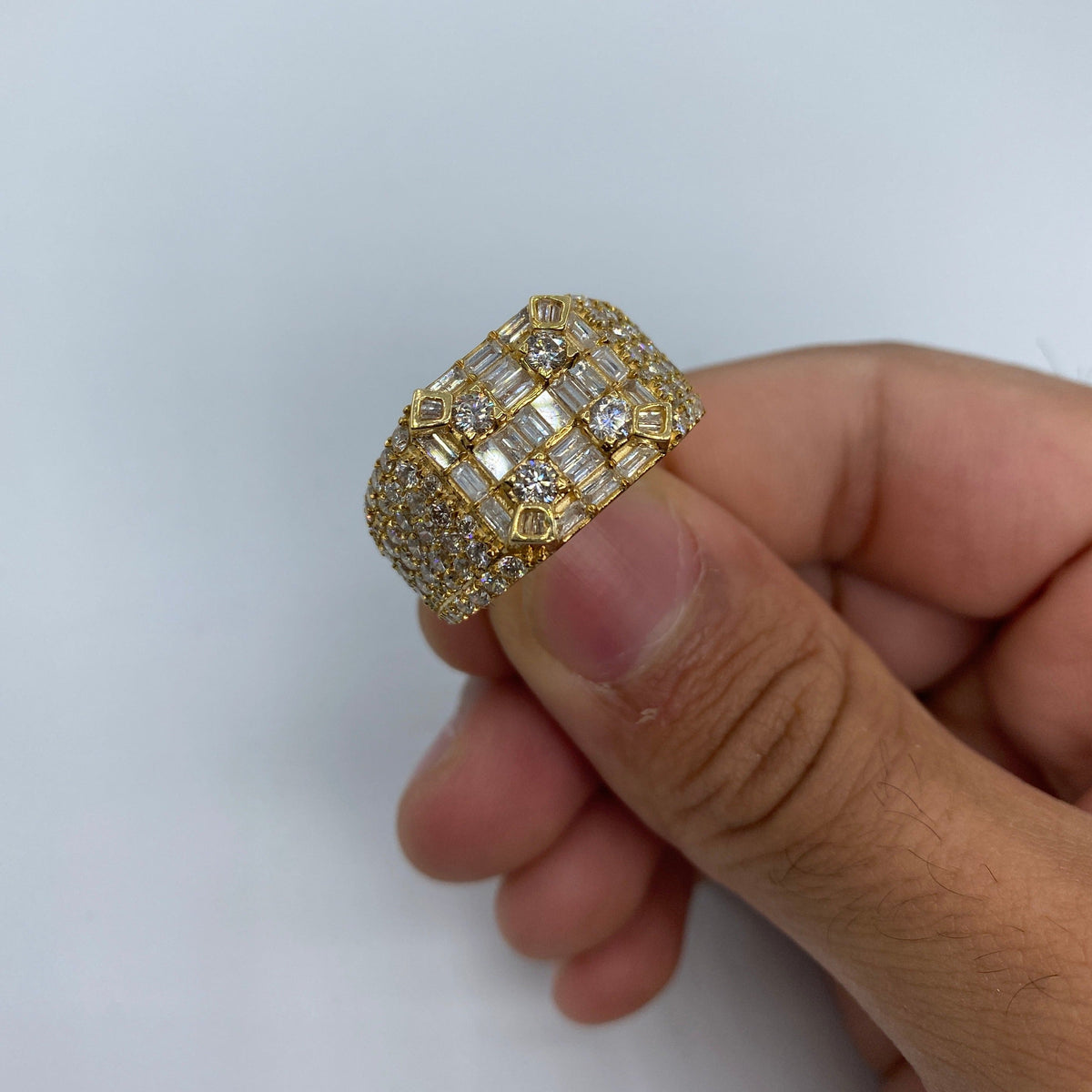 14K Gold Sahara Diamond Baguette Ring 5.4 Ct - additional product view 2