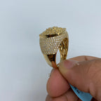 14K Gold Rounded Square Jumbo Diamond Ring - additional product view 4