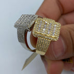 10K Gold Rectangle Baguette Diamond Ring - additional product view 4